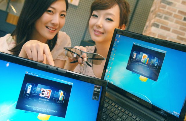 LG A530  геймерский ноутбук с поддержкой 3D изображения (5 фото)